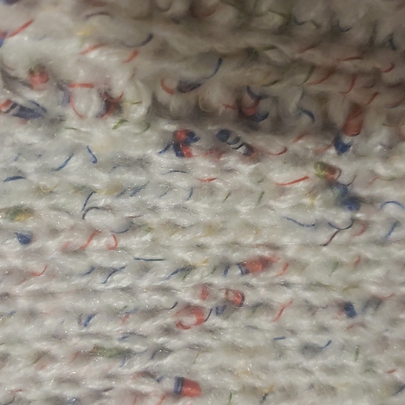 💕 New oversized boutique confetti Ivory V neck sweater - Picture 14 of 17